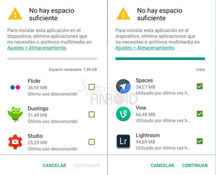 Google Play te notificará sobre las apps que no estés utilizando