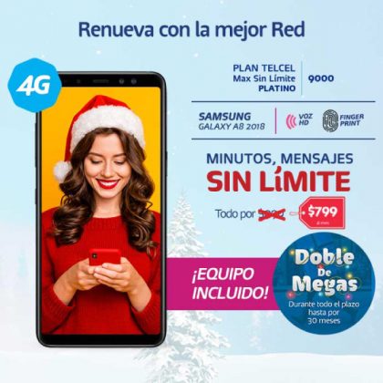 Déjate consentir este Año Nuevo y renueva tu Plan Telcel Max Sin Límite