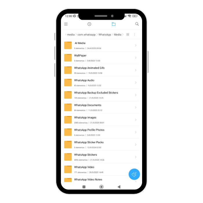 Subcarpetas de WhatsApp.- Blog Hola Telcel