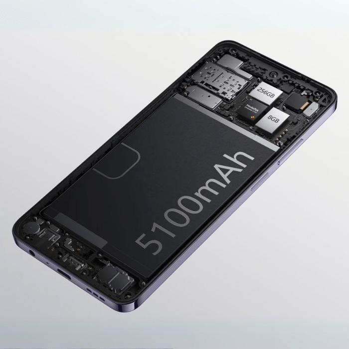 Batería de 5100 mAh del OPPO A80 5G.- Blog Hola Telcel