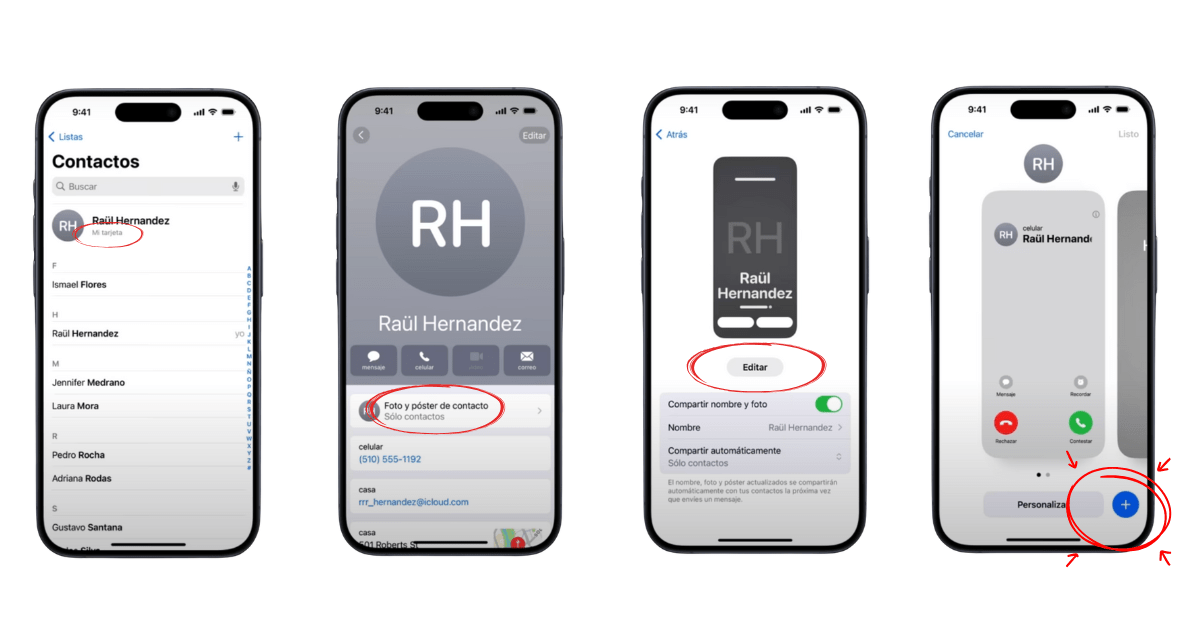Pasos para crear tu tarjeta de contacto en iPhone.- Blog Hola Telcel