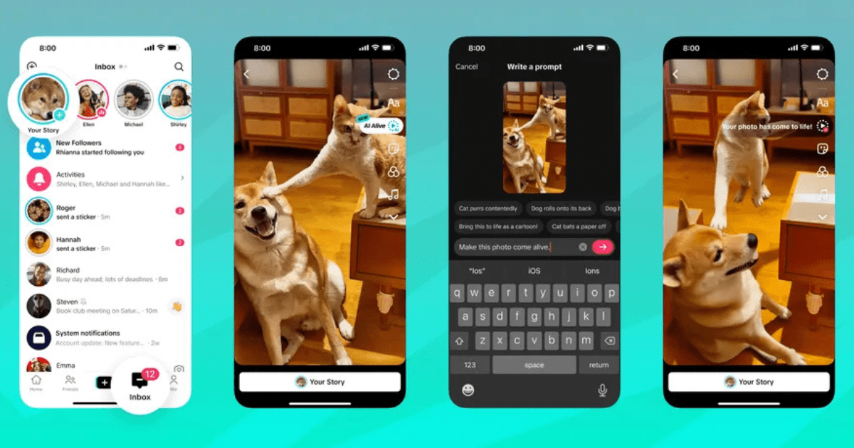 Función 'AI Alive' de TikTok.- Blog Hola Telcel