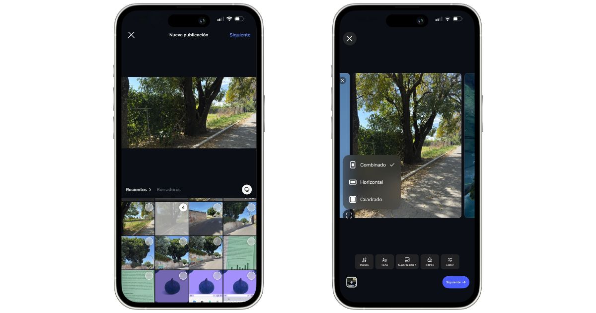 Instagram permite mezclar fotos verticales y horizontales.- Blog Hola Telcel