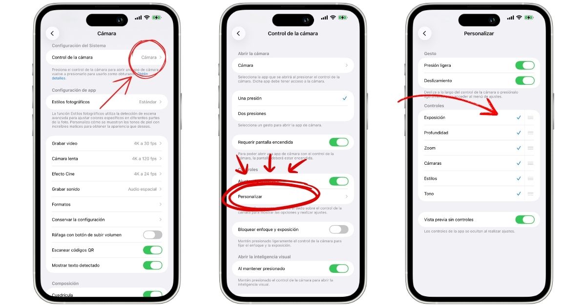 Configuración del Control de la Cámara para iPhone.- Blog Hola Telcel