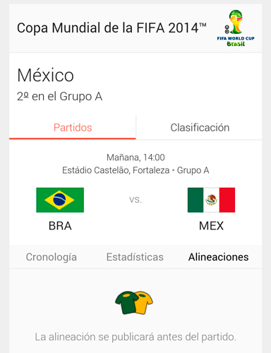 México contra Brasil