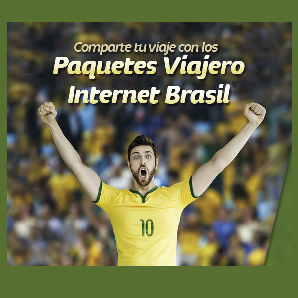 paquetes Viajero Internet Brasil de Telcel