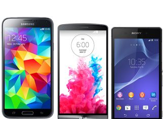LG G3, Samsung Galaxy S5 y Xperia Z2