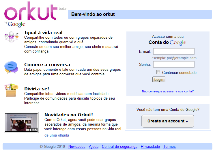 Orkut deja de funcionar