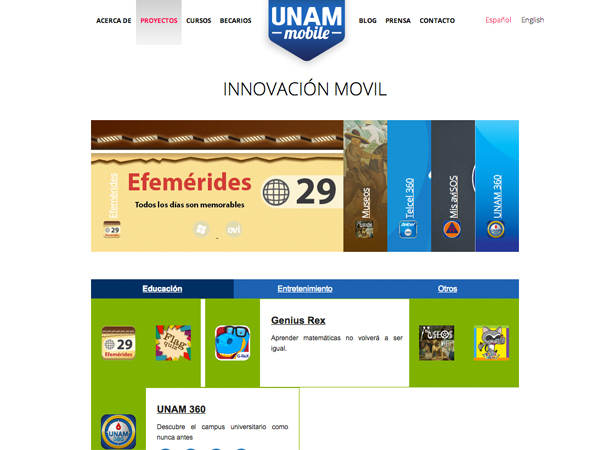 UNAM Mobile Proyectos