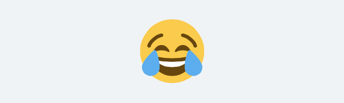 Emoji cara llorando de risa