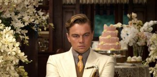 Leonardo DiCaprio con vestuario de la película Gatsby