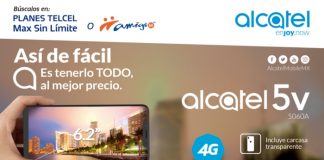 Alcatel 5V próximamente en Tienda en línea Telcel