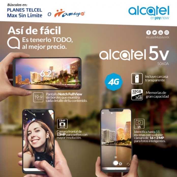 Alcatel 5V próximamente en Tienda en línea Telcel