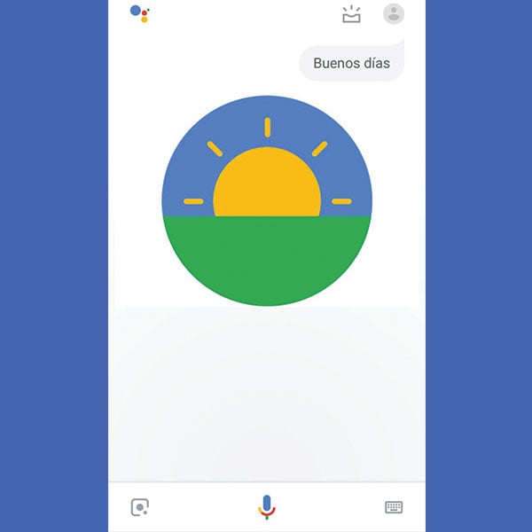 Buenos días de Google Assitant