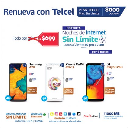 ¡descubre Todos Los Beneficios Que El Plan Telcel Max Sin Límite 8000 