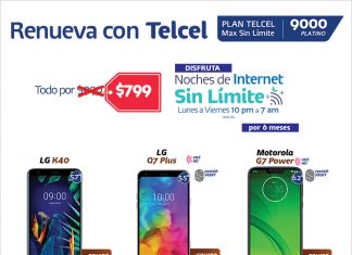 plan telcel max sin limite 9000