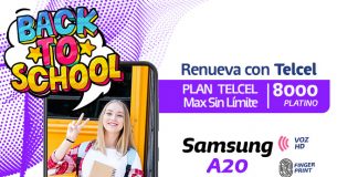 ¡Back to school! Renueva con Plan Telcel Max Sin Límite 8000 Platino