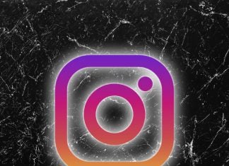 Instagram logo fondo negro