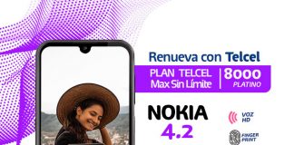 Renueva con Plan Telcel Max Sin Límite 8000 de $899 a $699