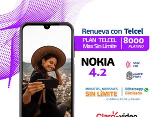 Renueva con Plan Telcel Max Sin Límite 8000 de $899 a $699