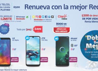 Este Año Nuevo renueva ahora tu Plan Telcel Max Sin Límite 6500 Platino