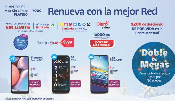 Renueva tu Plan Telcel Max Sin Límite 7000 y déjate sorprender este Año Nuevo!