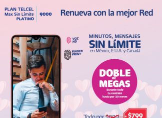 Inicia febrero con tu Plan Telcel Max Sin Límite 9000 Platino