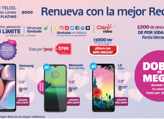 Disfruta la mejor Red y renueva tu Plan Telcel Max Sin Límite Platino 9000