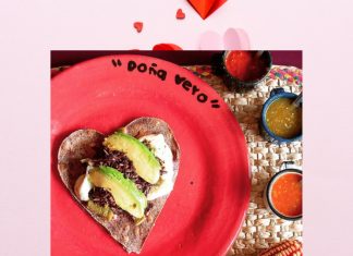 ¡Tacos en forma de corazón para celebrar el 14 de febrero!