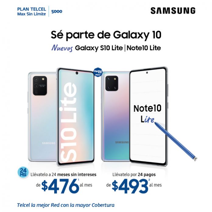 ¡Estrena los nuevos Galaxy Note10 Lite y Galaxy S10 Lite con esta súper promoción!