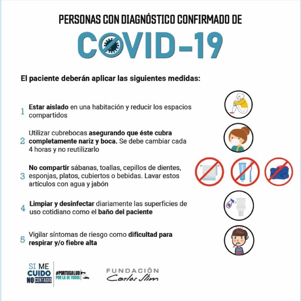 Qué hacer si alguien está infectado de coronavirus 