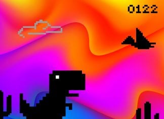 Dinosaurio juego Google