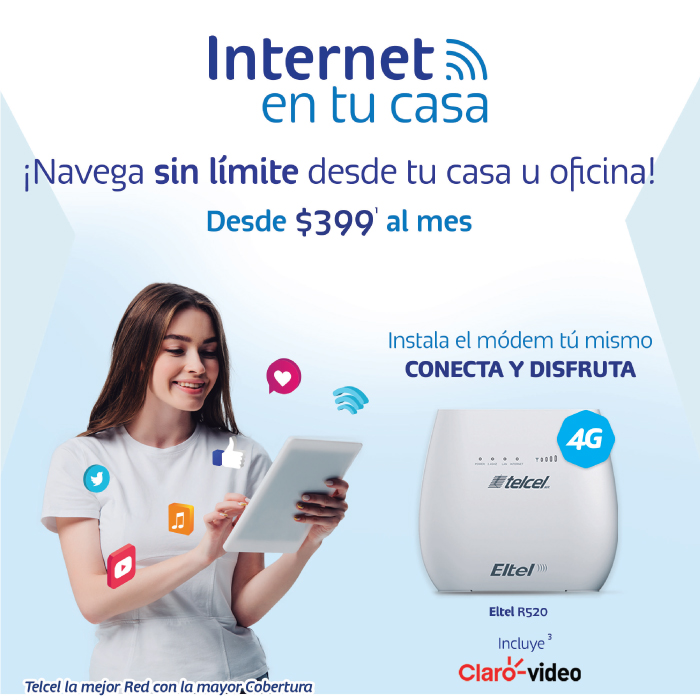 Internet en casa 3 de Telcel: Conéctate fácilmente en tu hogar