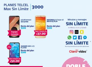 Déjate consentir por tu Plan Telcel Max Sin Límite 3000 y todos sus beneficios