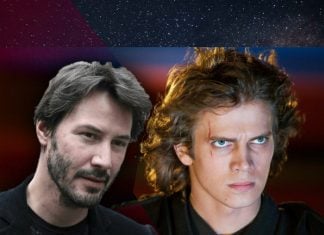 Keanu Reeves y Hayden Christensen en Star Wars