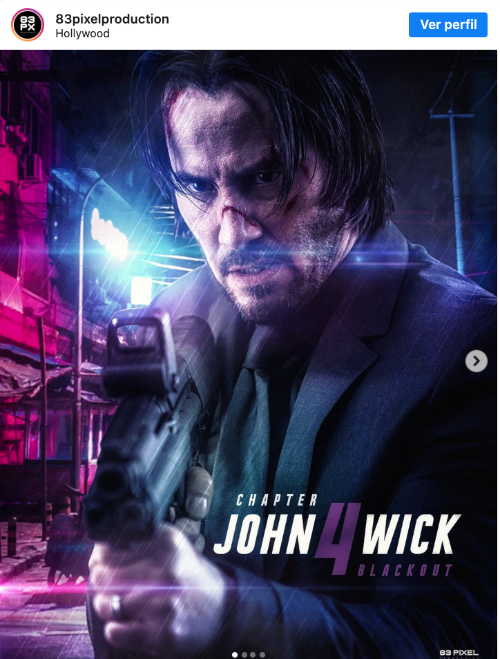 ¡El regreso de Keanu Reeves! Así luciría en 'John Wick 4'
