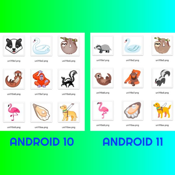 nuevos emojis de Google que llegarán con Android 11 