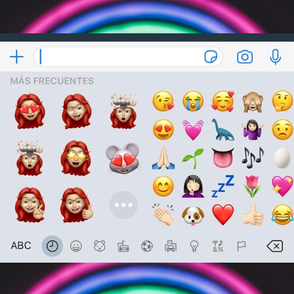En iOS hay una barra secreta de scroll para los emojis