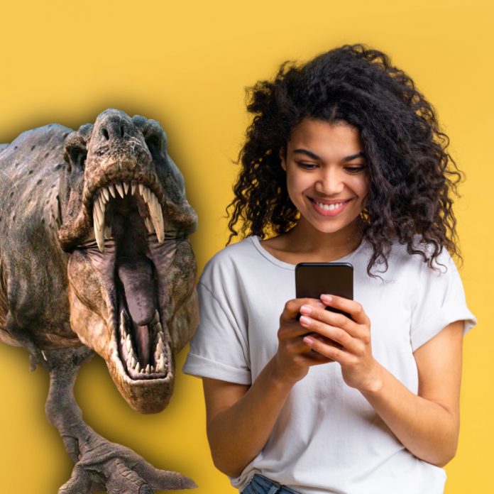 Cómo ver los dinosaurios 3D y realidad aumentada en tu celular. *Foto: Redacción