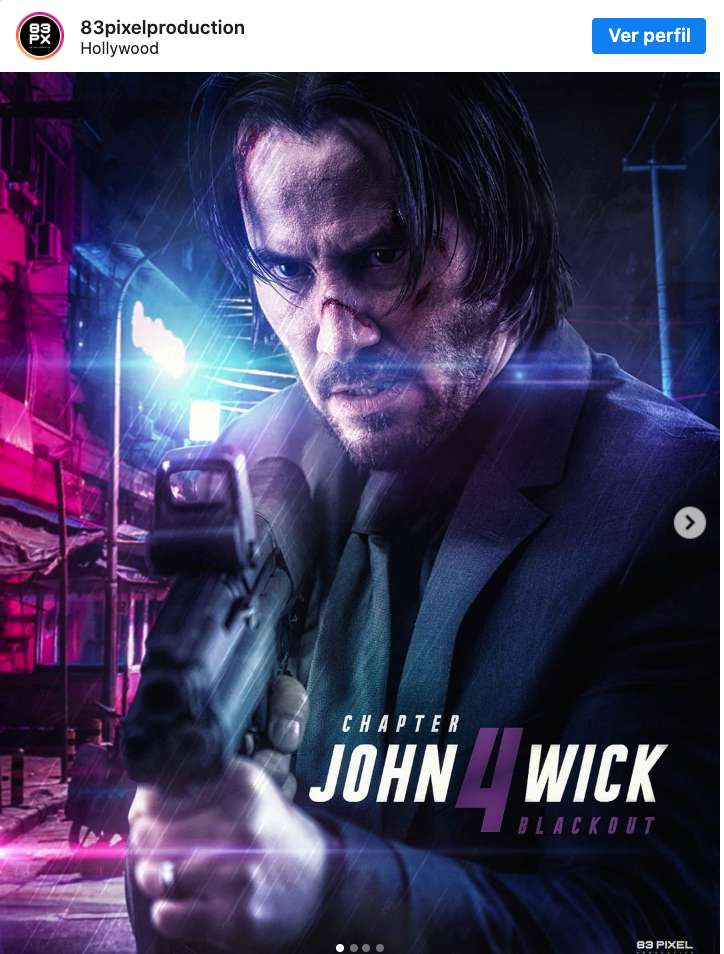 John Wick 5 confirmado, tendremos Keanu Reeves para rato, está por grabar  la 4 y la 5