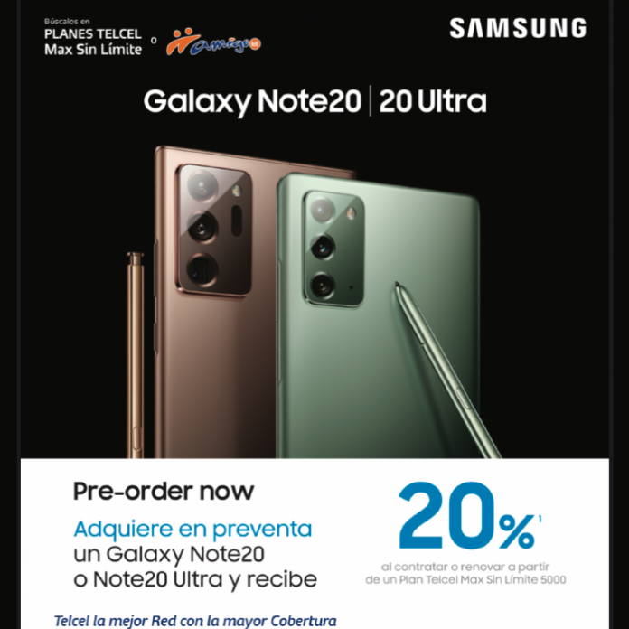 Promocion Galaxy Note 20 y Note 20 Ultra