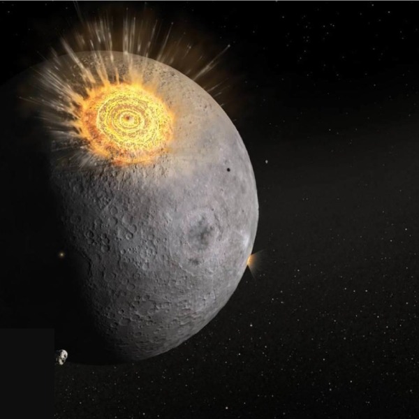  video del asteroide que choca con la Luna