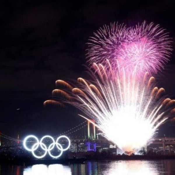 Juegos Olímpicos Tokio 2020 fuegos artificiales 