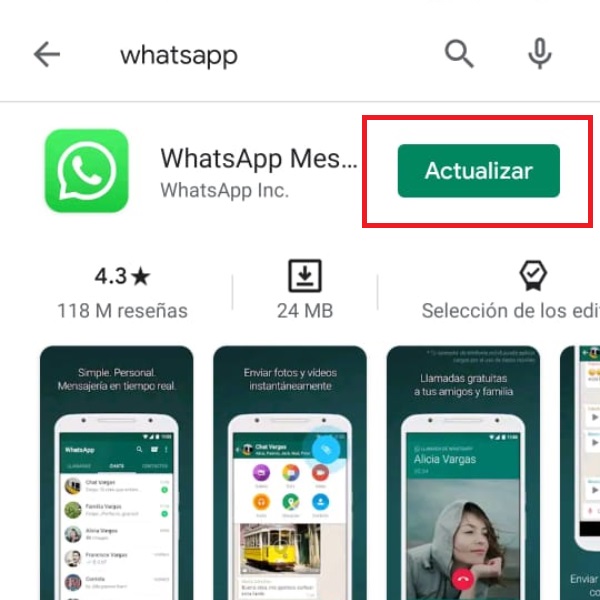 WhatsApp nuevo diseño 