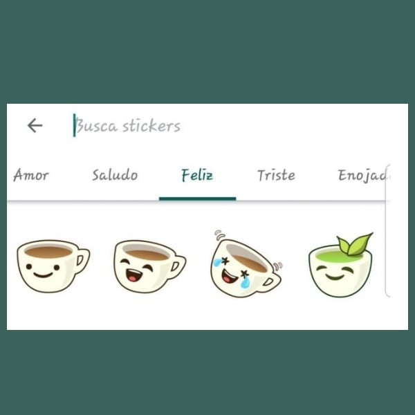 nuevo buscador de stickers de whatsapp