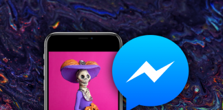 Facebook Messenger filtros Día de Muertos Halloween