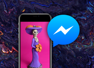 Facebook Messenger filtros Día de Muertos Halloween
