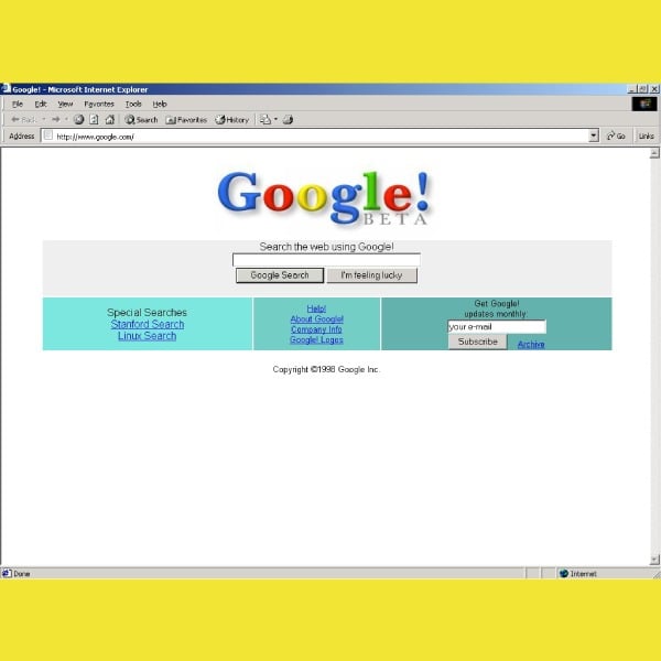 Extensión para usar la versión de Google de 1998