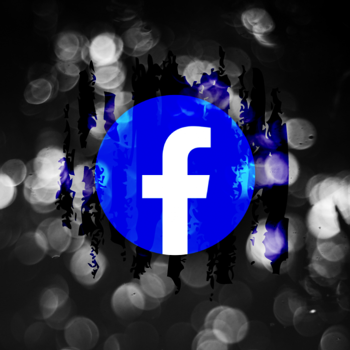 logo facebook modo oscuro en celulares