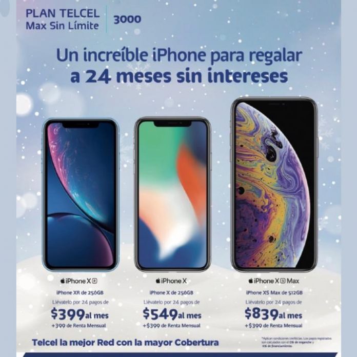 Promoción Telcel Navidad iPhone Plan Telcel Max Sin Límite